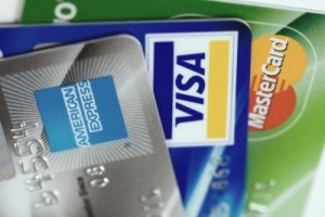 Trzy karty kredytowe